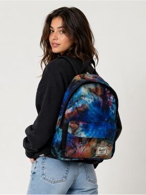 Herschel Supply Co Backpack Multicolor Tie Dye Watercolor Print Classic Bookbag